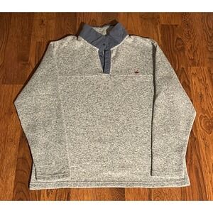 Southern Marsh 1/4 button pullover sweater
